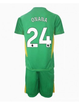 Manchester United Andre Onana #24 Målvakt Replika Tredje Kläder Barn 2024-25 Kortärmad (+ byxor)